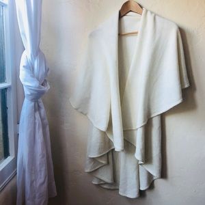 Croft and barrow white shawl sweater